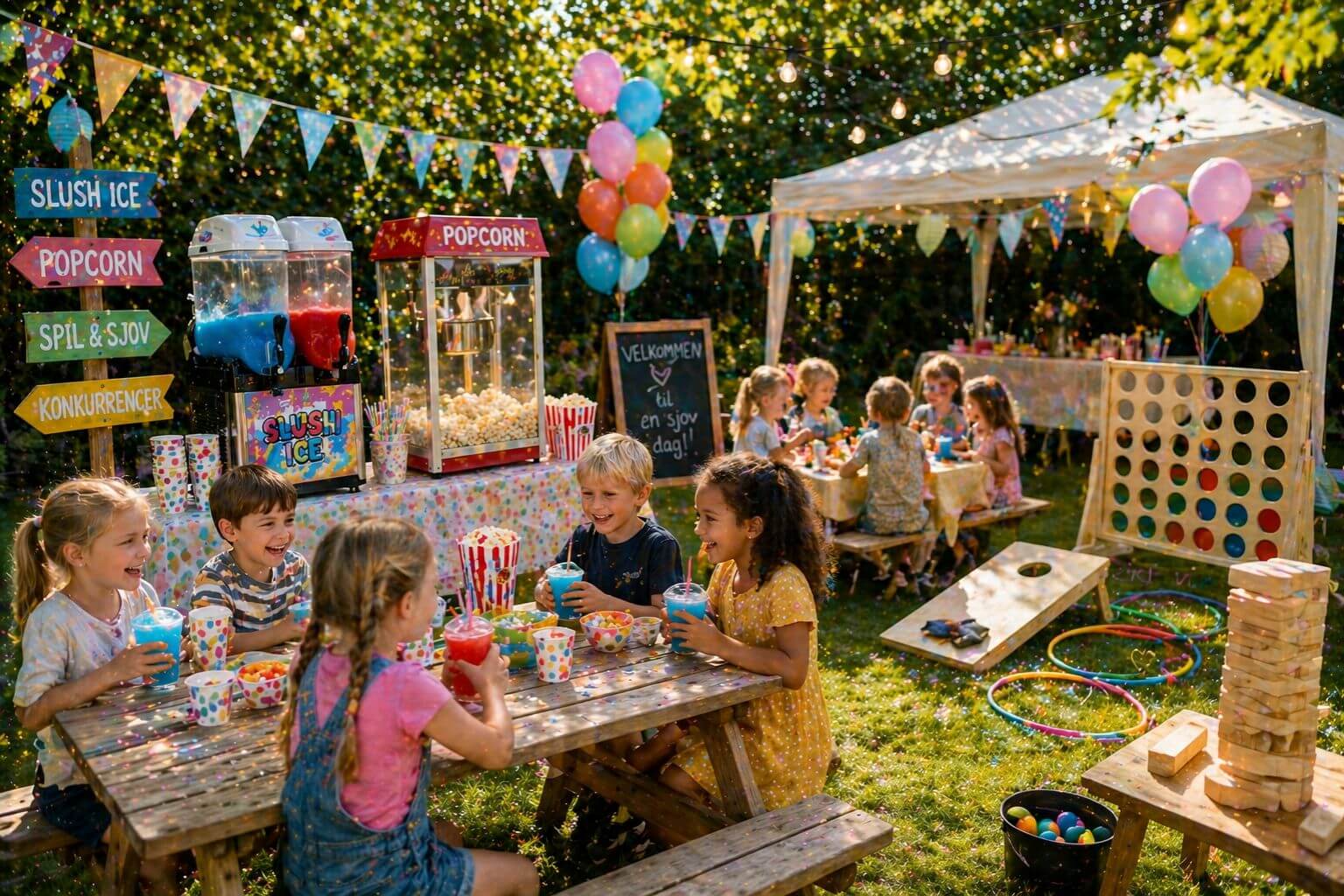 Festudstyr til børnefest hos Minglo