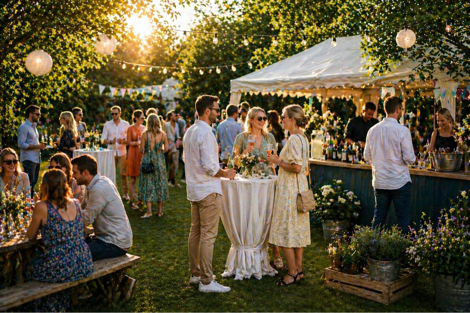 Festudstyr til sommerfest hos Minglo