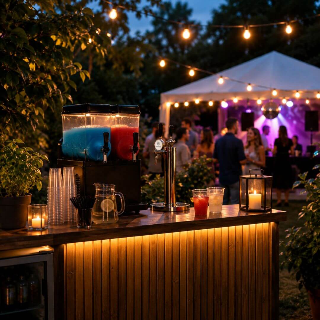 Slsuh ice og fadøl til din fest med Minglo festudlejning